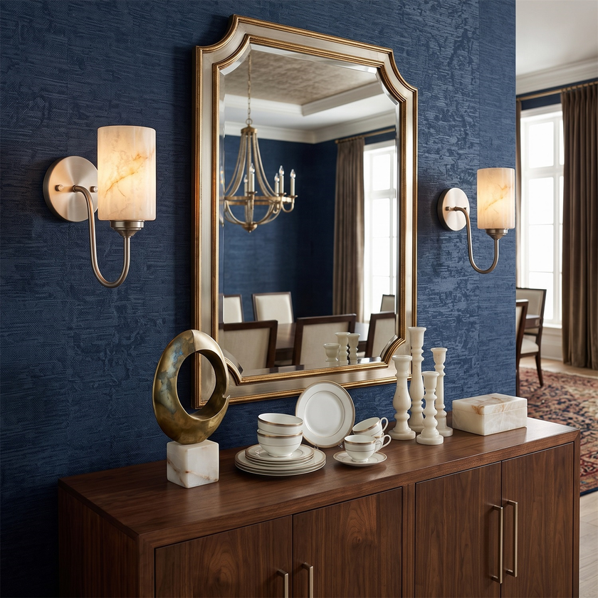 Cavorne Alabaster Wall Sconce