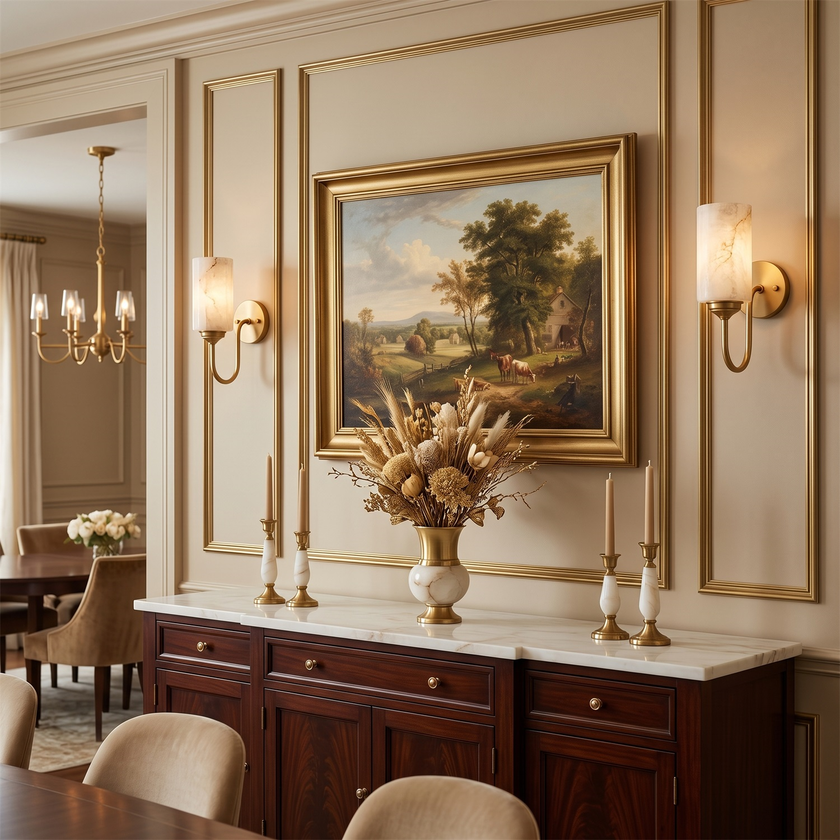 Cavorne Alabaster Wall Sconce