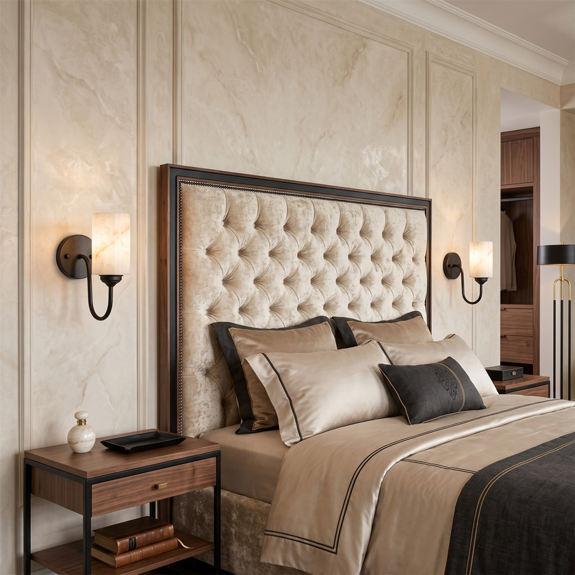Cavorne Alabaster Wall Sconce