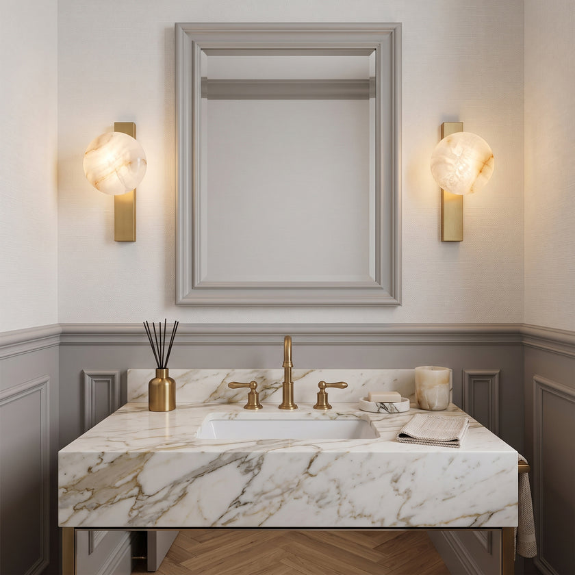 Circ Alabaster Wall Sconce