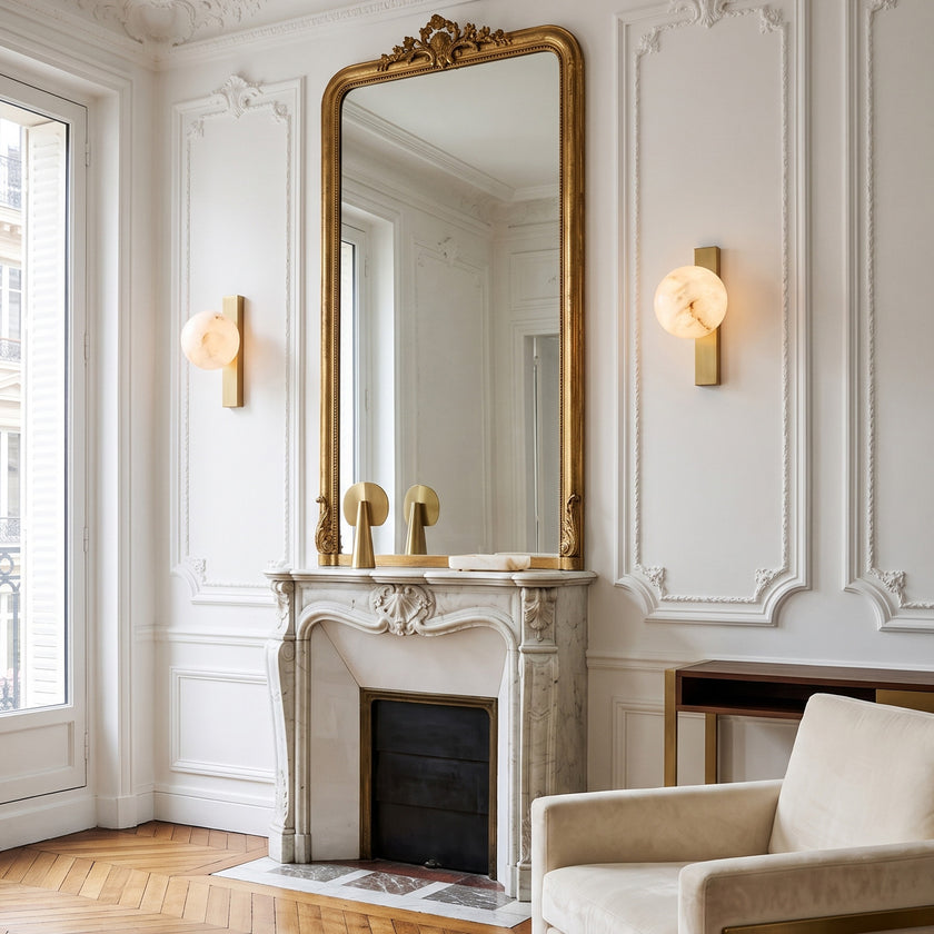 Circ Alabaster Wall Sconce