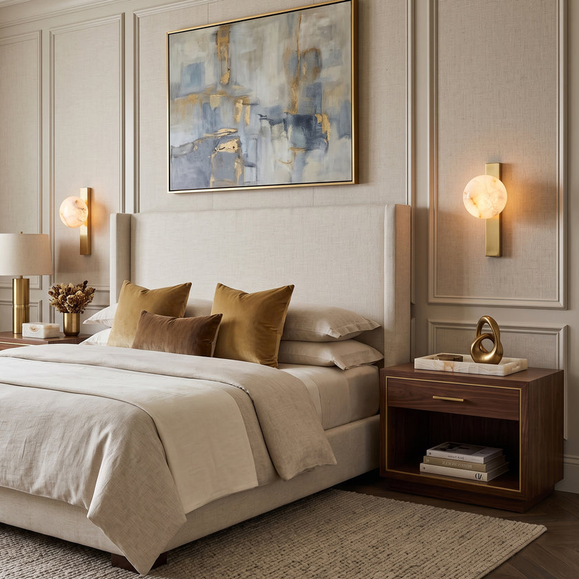 Circ Alabaster Wall Sconce