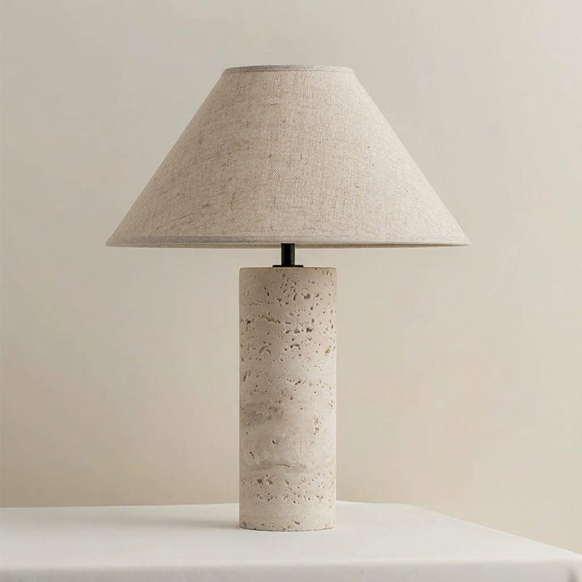 Cline Travertine Table Lamp
