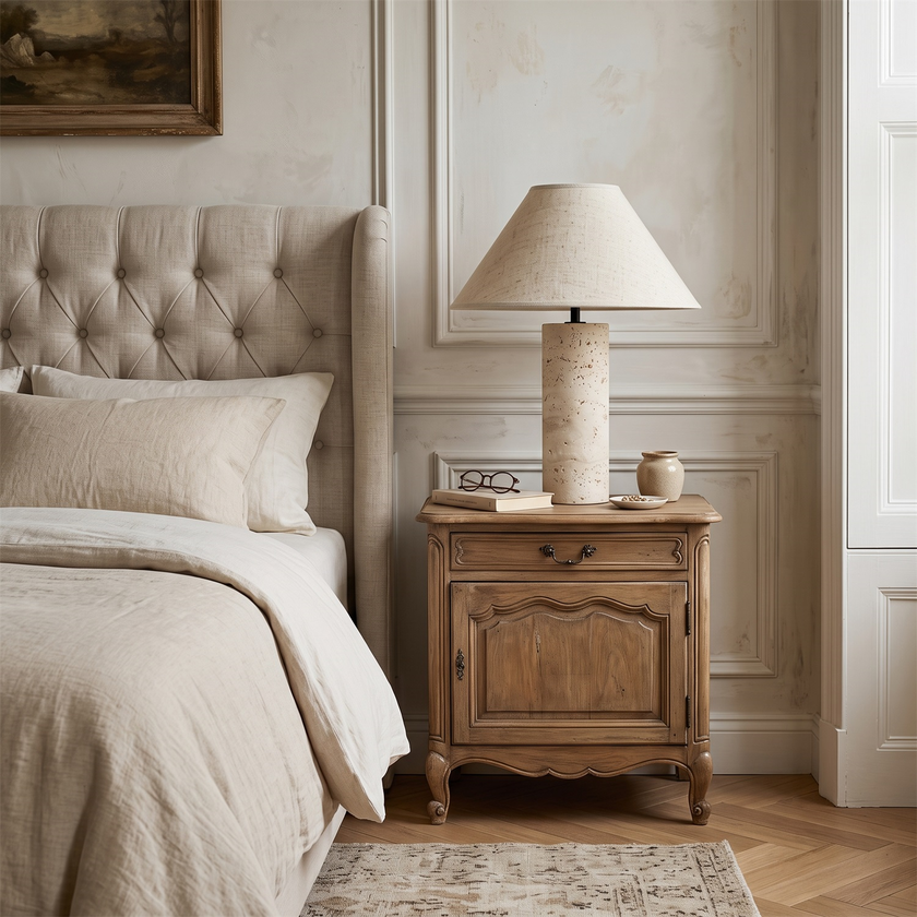Cline Travertine Table Lamp