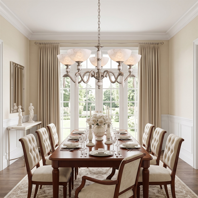 Craterina Alabaster Chandelier – detail 3