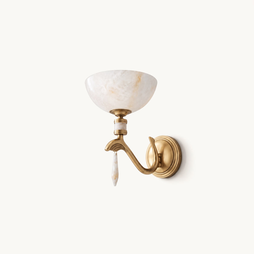 Craterina Alabaster Wall Sconce
