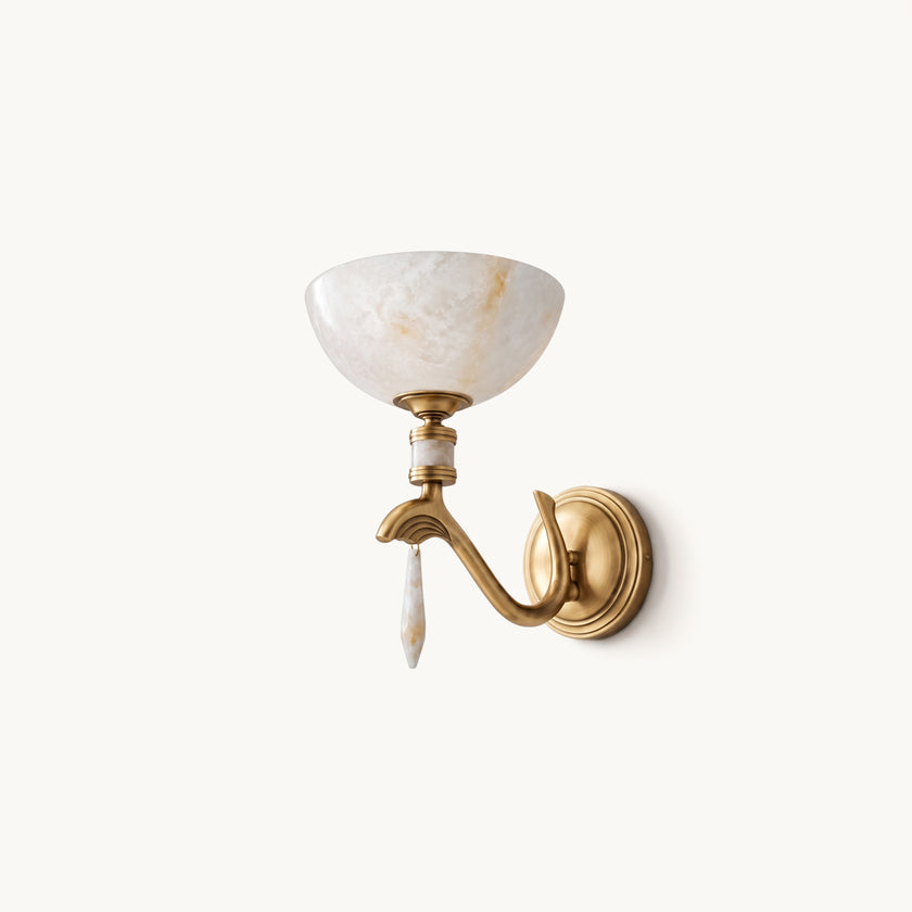 Craterina Alabaster Wall Sconce