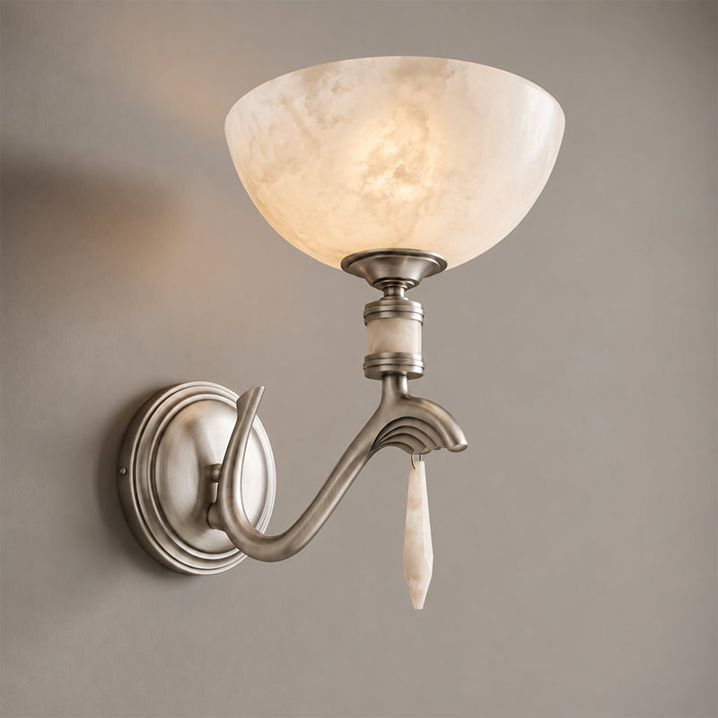 Craterina Alabaster Wall Sconce
