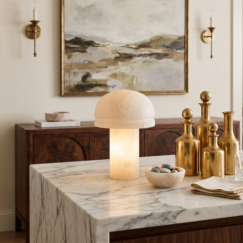 Dometra Alabaster Table Lamp
