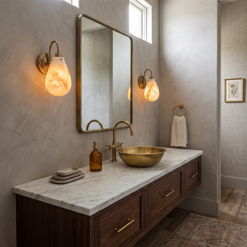 Elowen Alabaster Wall Sconce
