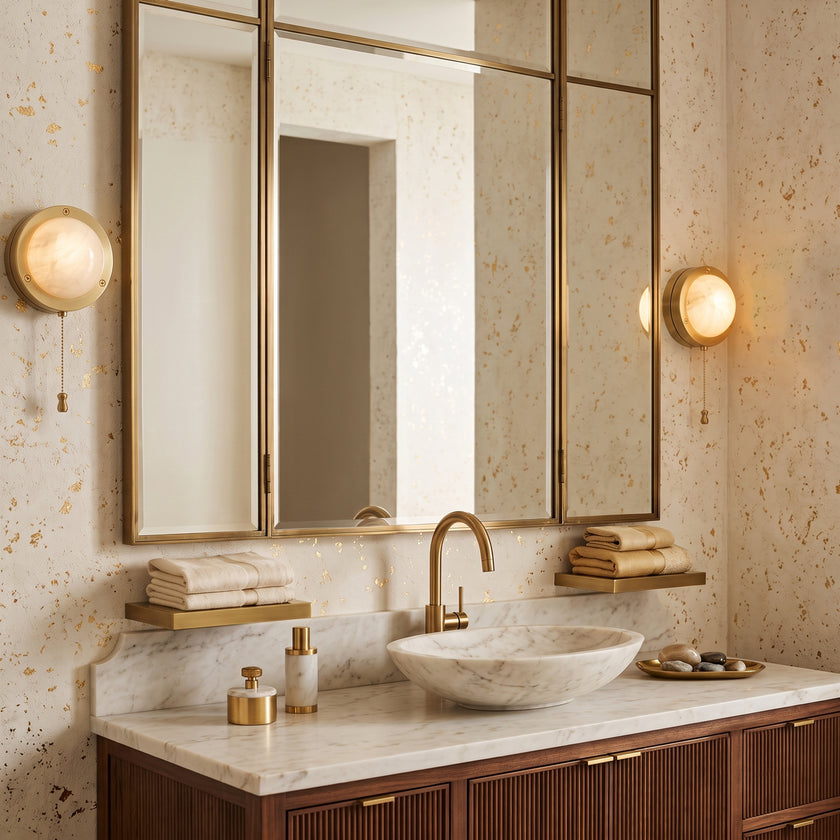 Espiria Alabaster Wall Sconce