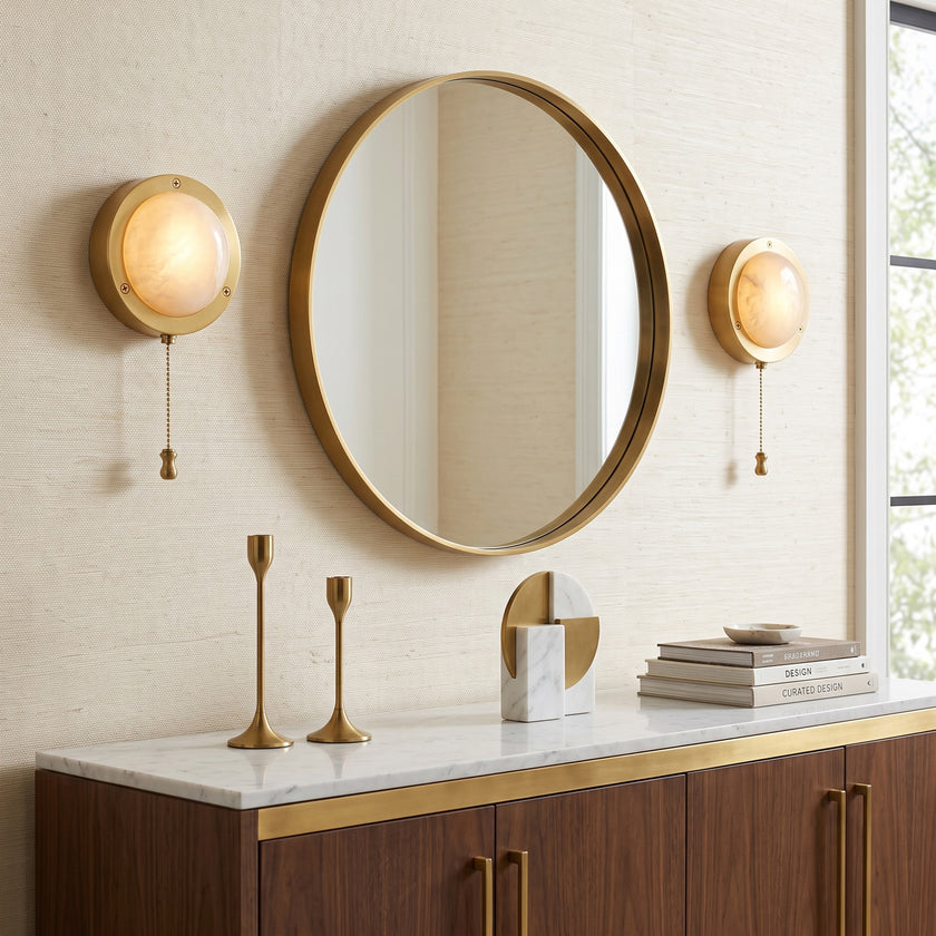 Espiria Alabaster Wall Sconce
