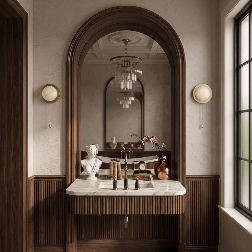 Espiria Alabaster Wall Sconce