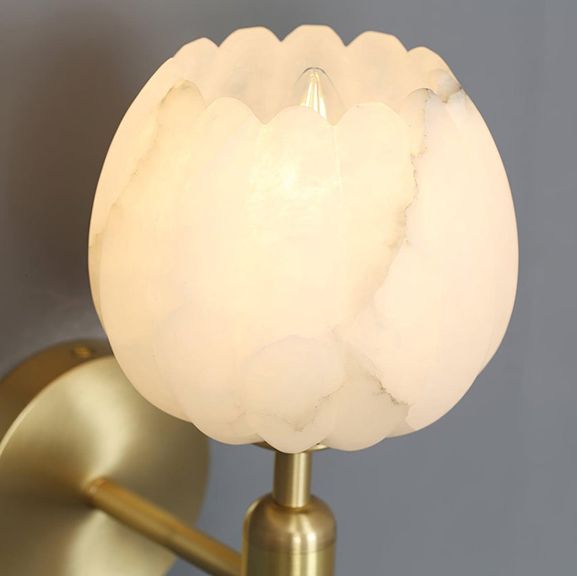 Florique Alabaster Wall Sconce
