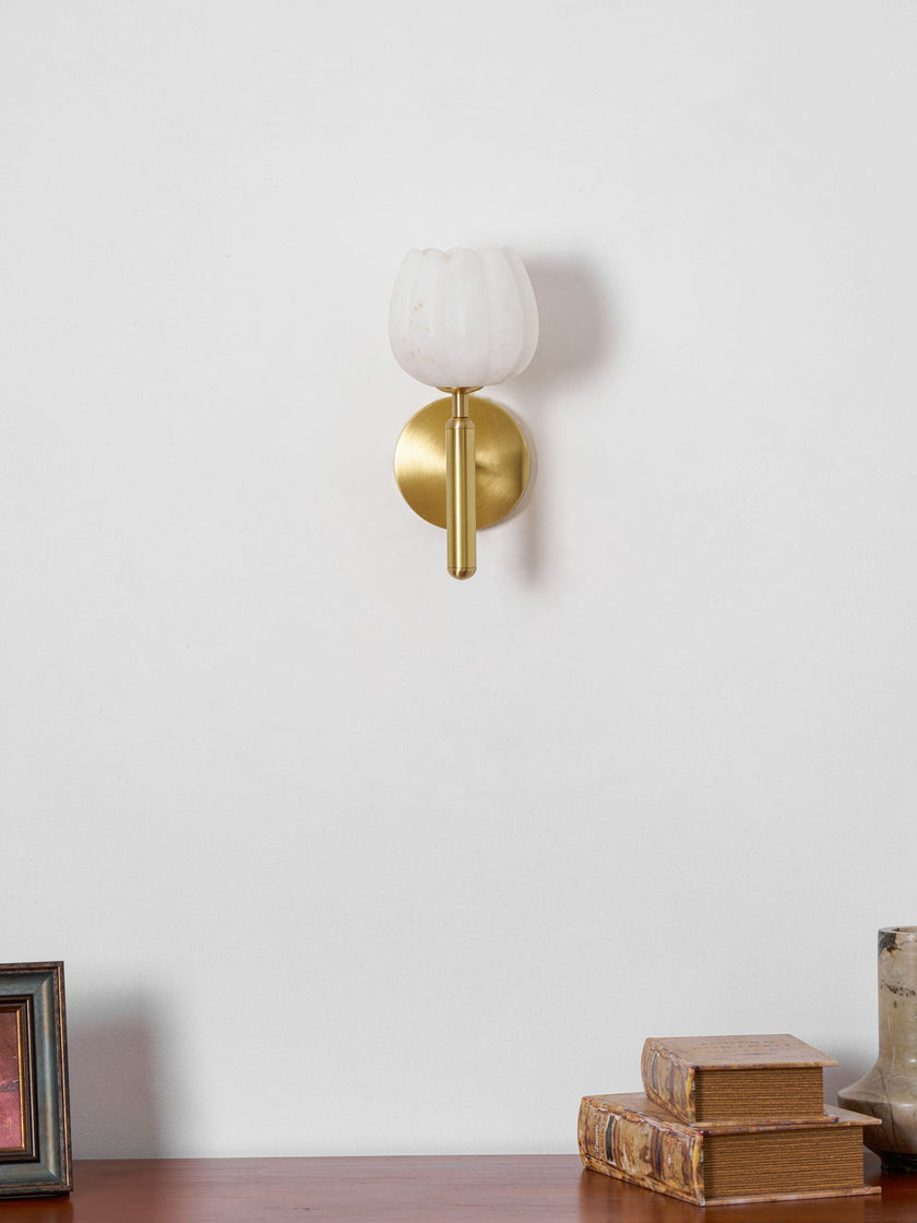 Florique Alabaster Wall Sconce