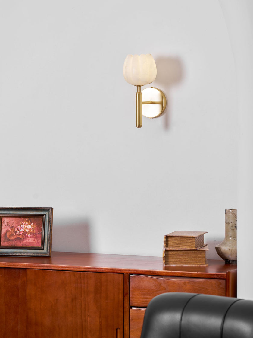 Florique Alabaster Wall Sconce