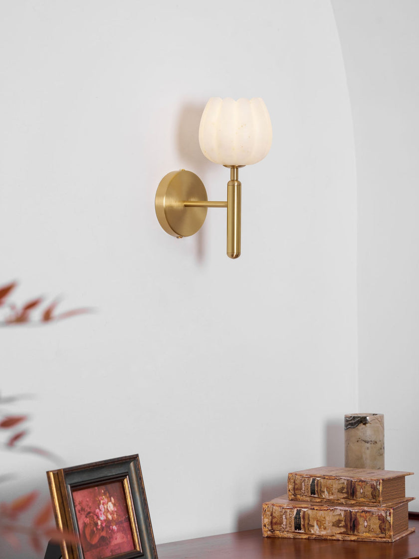 Florique Alabaster Wall Sconce