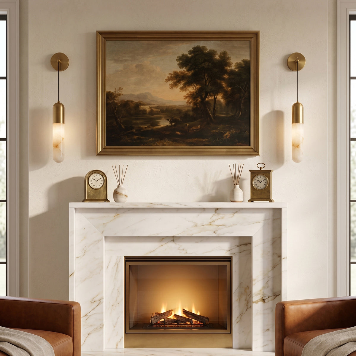 Flume Alabaster Wall Sconce – detail 2