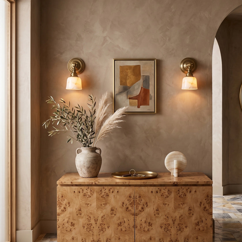 Frida Alabaster Wall Sconce
