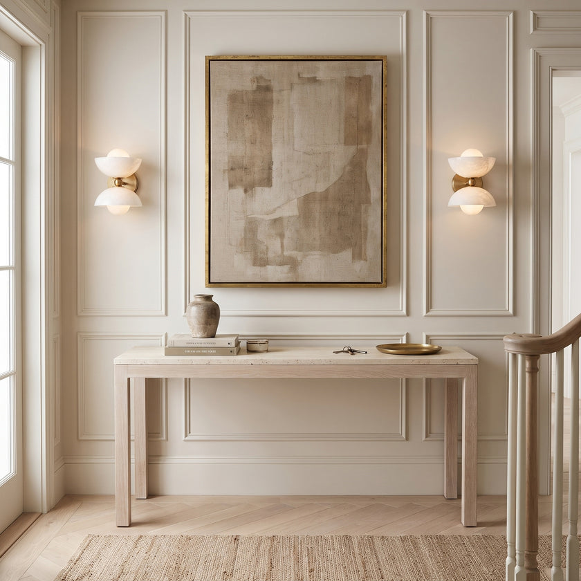 Gemella Alabaster Wall Sconce