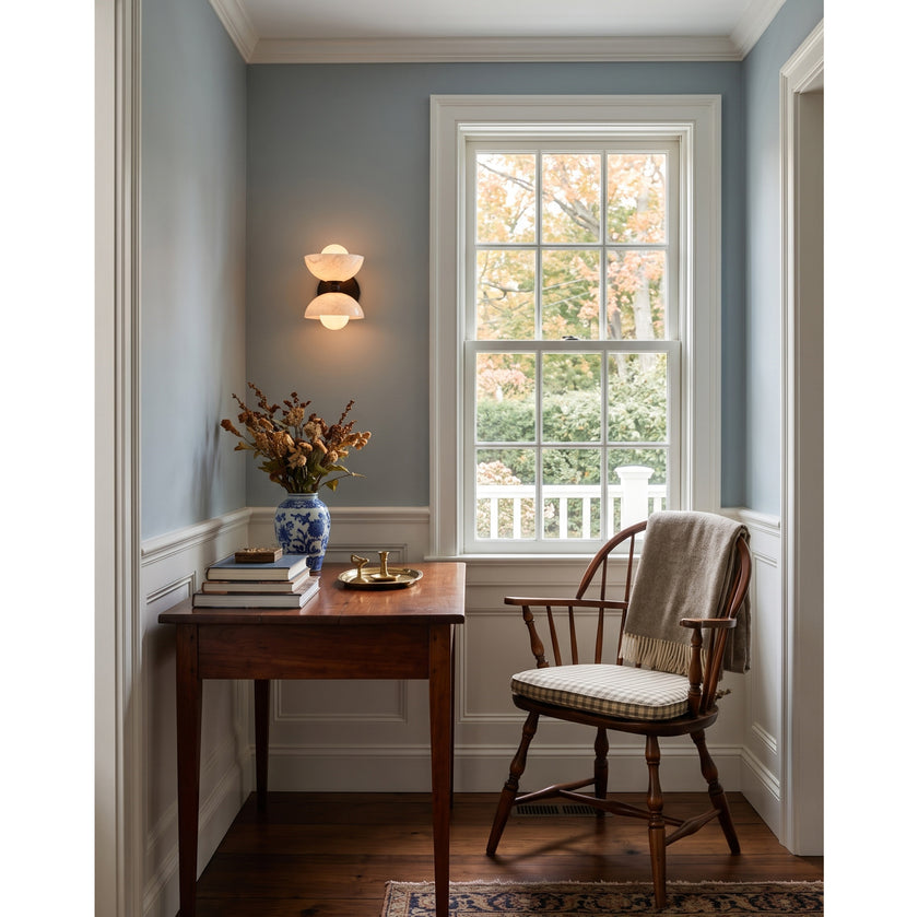 Gemella Alabaster Wall Sconce