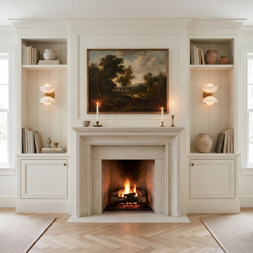 Gemella Alabaster Wall Sconce