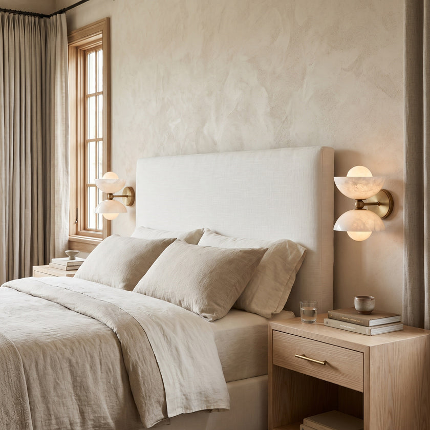 Gemella Alabaster Wall Sconce