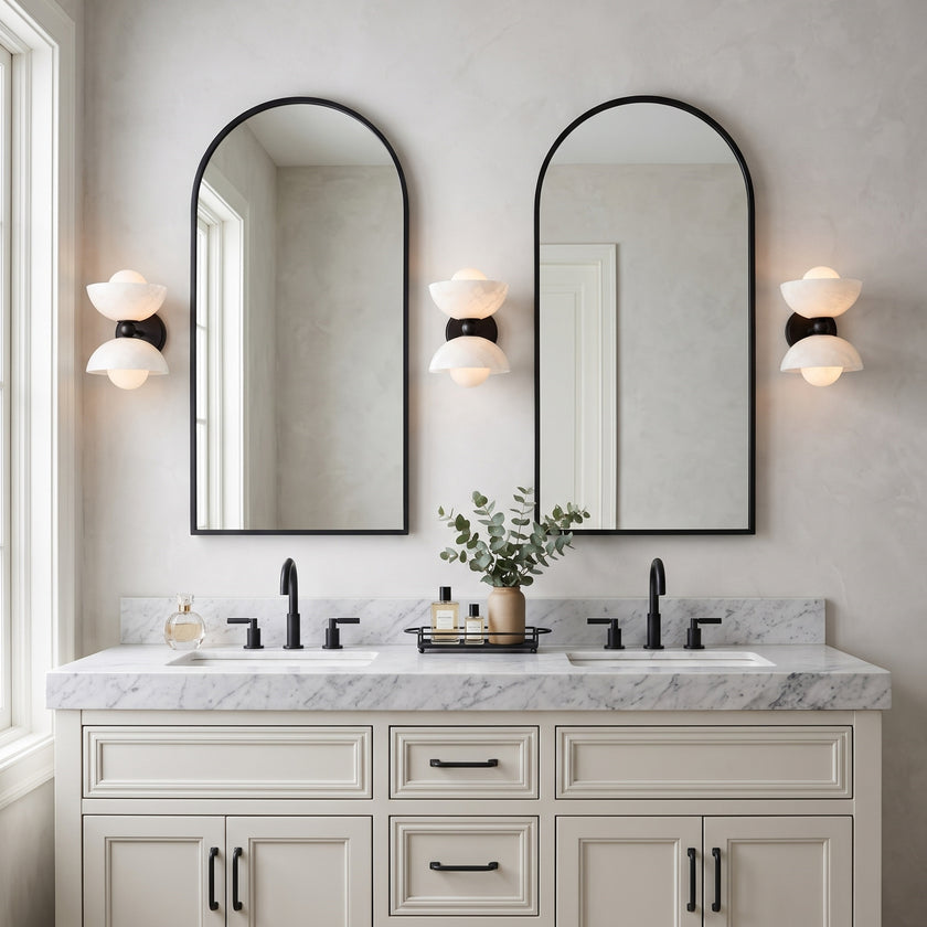 Gemella Alabaster Wall Sconce