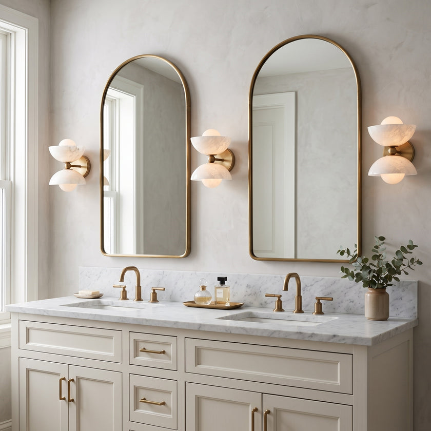Gemella Alabaster Wall Sconce