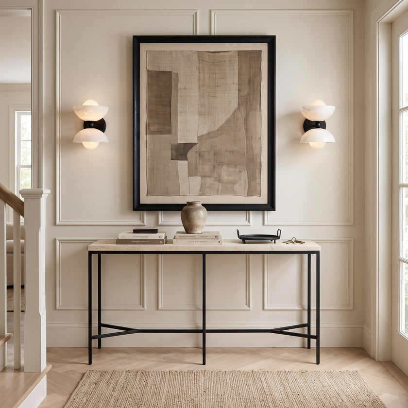Gemella Alabaster Wall Sconce