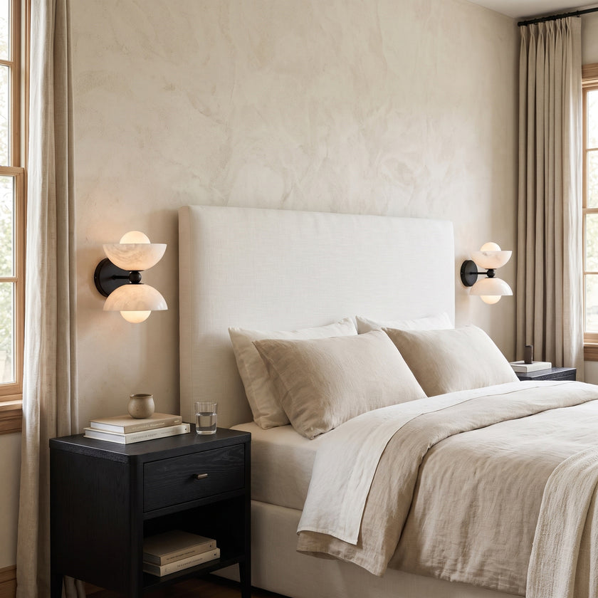 Gemella Alabaster Wall Sconce