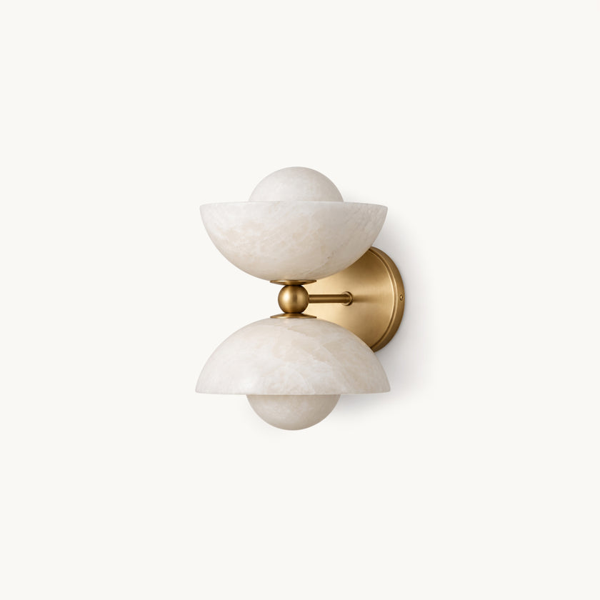 Gemella Alabaster Wall Sconce