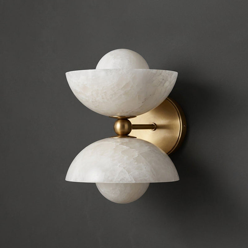 Gemella Alabaster Wall Sconce