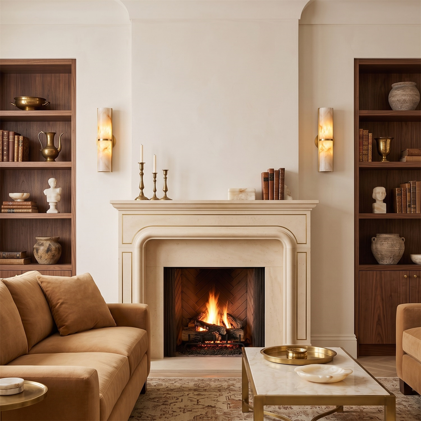 Greerb Alabaster Wall Sconce