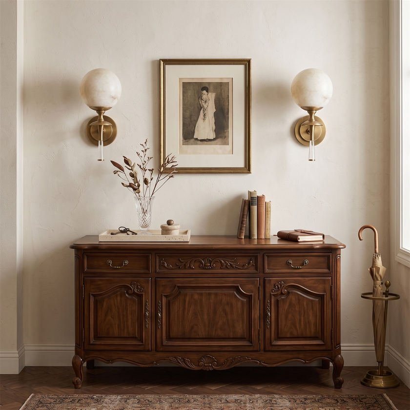 Gunter Alabaster Wall Sconce
