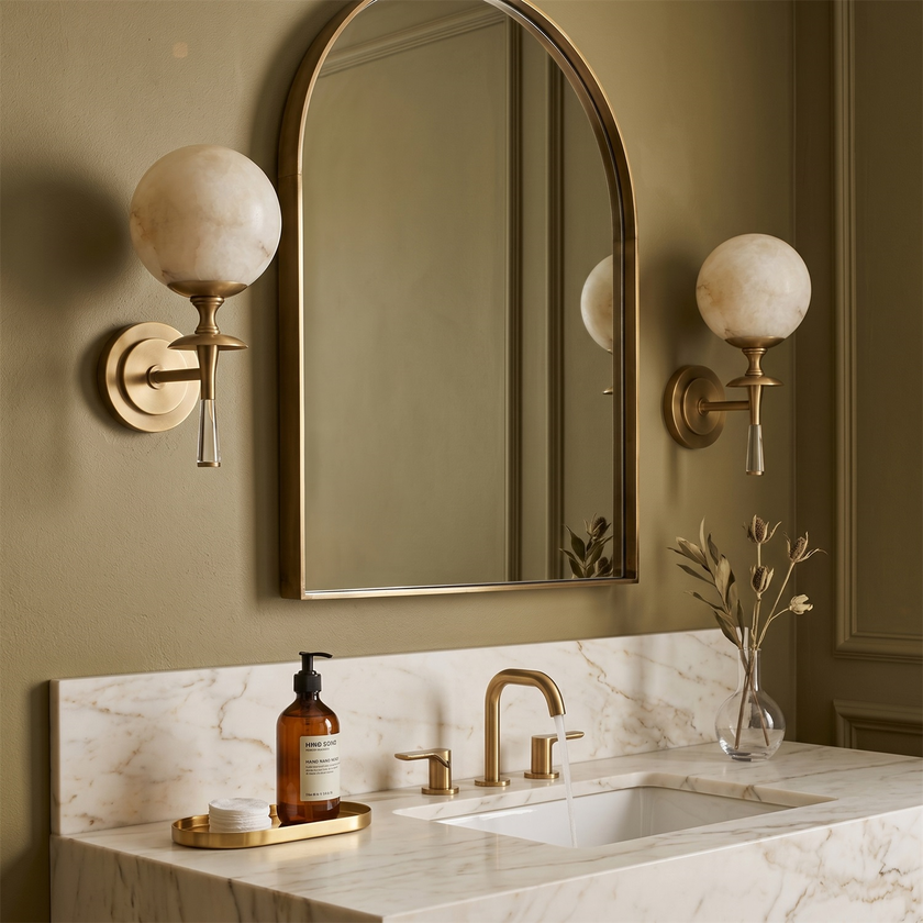 Gunter Alabaster Wall Sconce