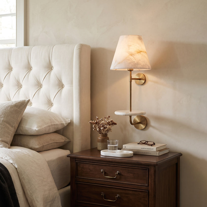 Gustav Alabaster Wall Sconce