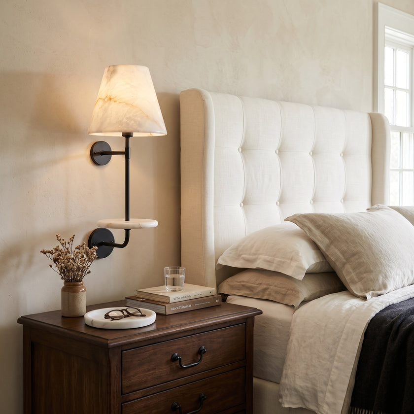 Gustav Alabaster Wall Sconce