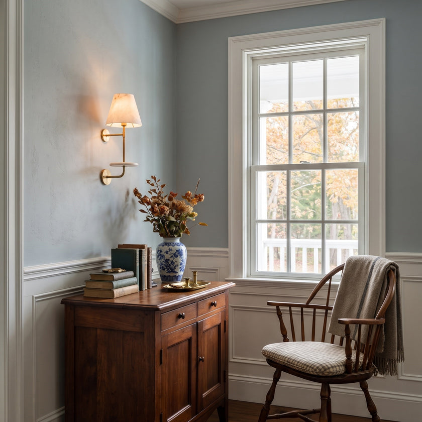 Gustav Alabaster Wall Sconce