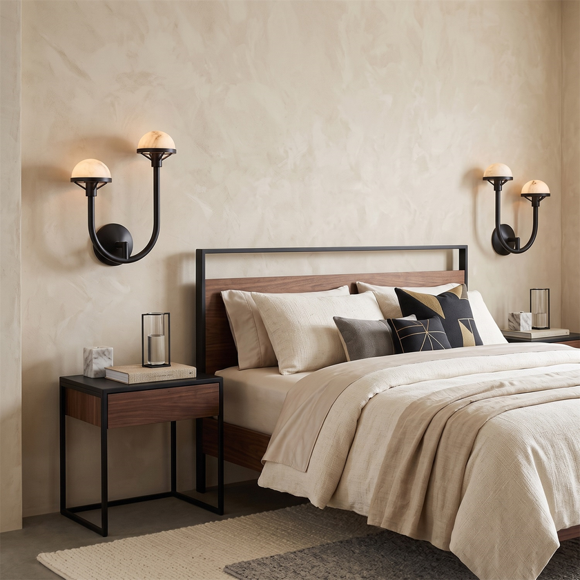 Halston Alabaster Wall Sconce