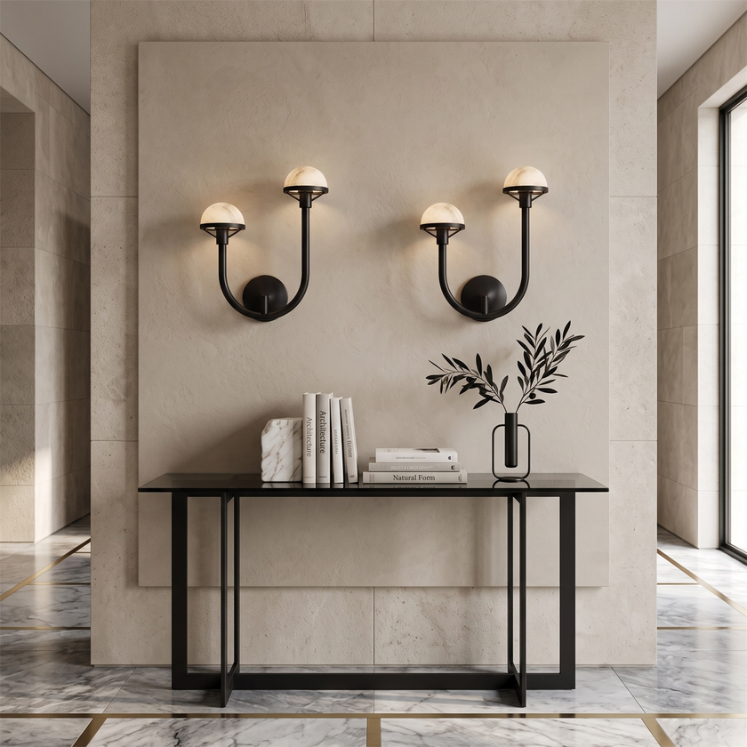 Halston Alabaster Wall Sconce