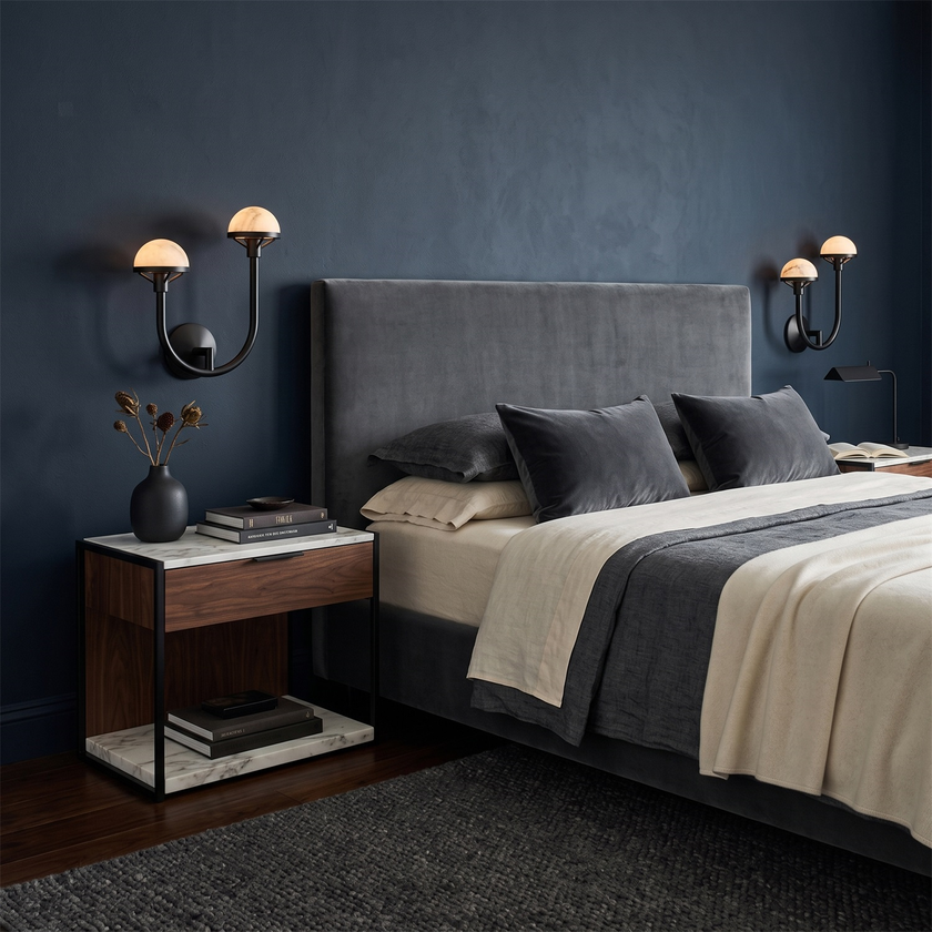 Halston Alabaster Wall Sconce