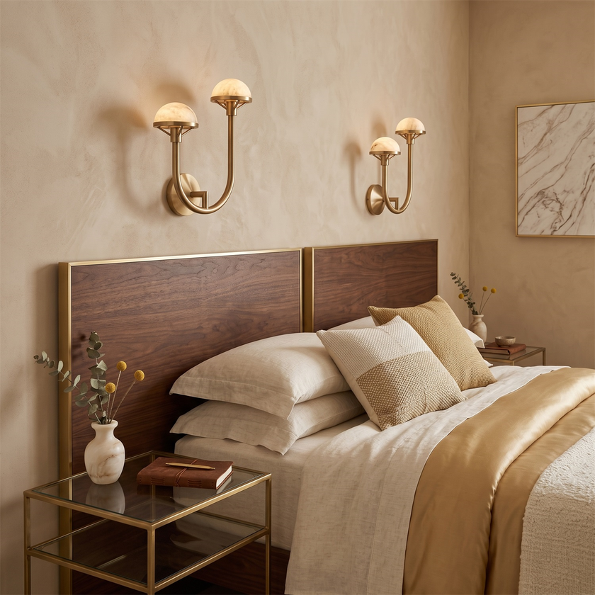 Halston Alabaster Wall Sconce
