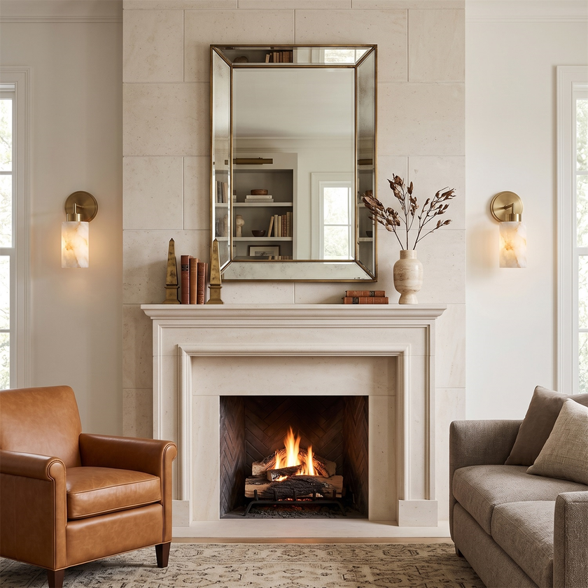Harvin Alabaster Wall Sconce