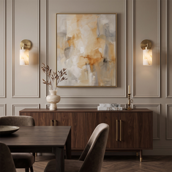 Harvin Alabaster Wall Sconce