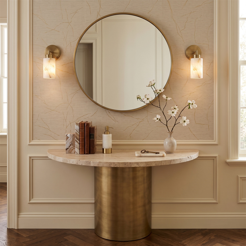 Harvin Alabaster Wall Sconce
