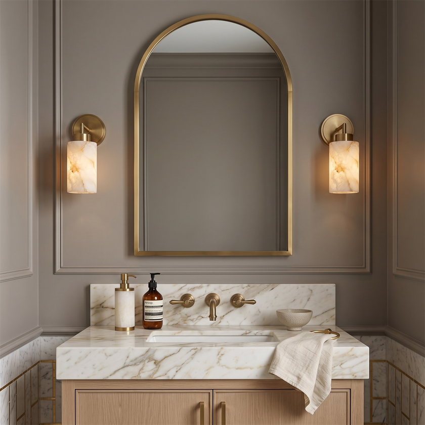 Harvin Alabaster Wall Sconce