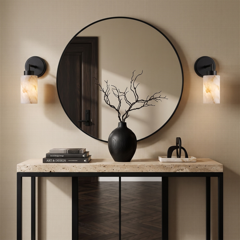 Harvin Alabaster Wall Sconce
