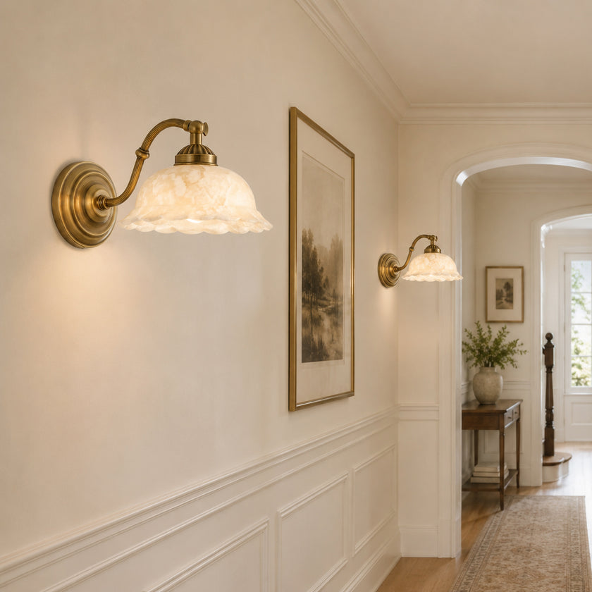 Haylea Alabaster Wall Sconce