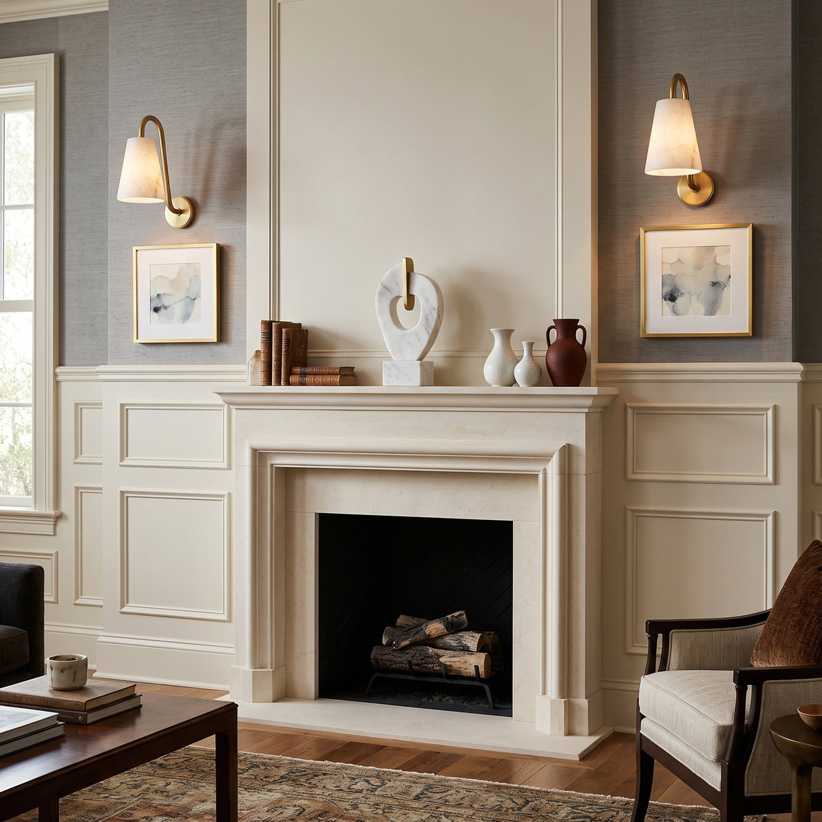 Jonas Alabaster Wall Sconce – detail 2